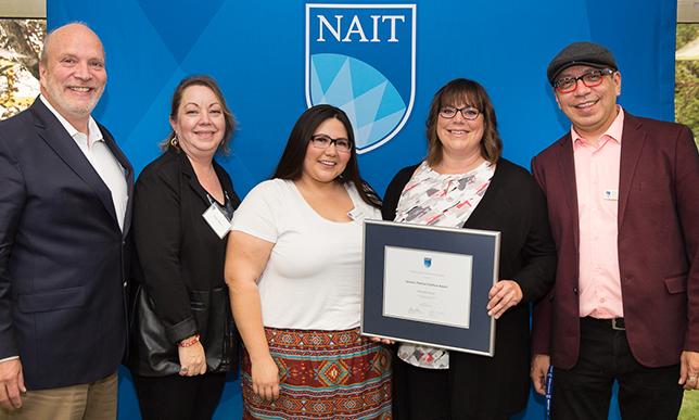 NAIT instructor receives award for commitment to Aboriginal student success