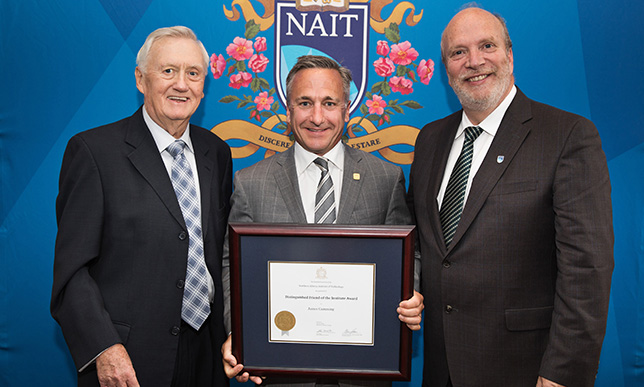 Edmonton businessman and NAIT supporter receives distinguished Friend of the Institute Award