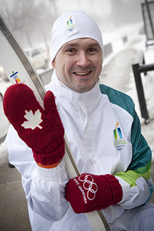 Steve Parent-Korbie 2010 Olympic Torch bearer