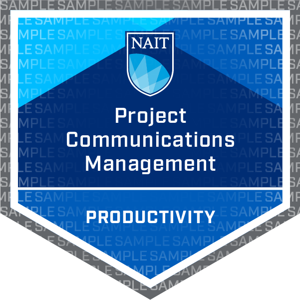 Project Communications Management Badge