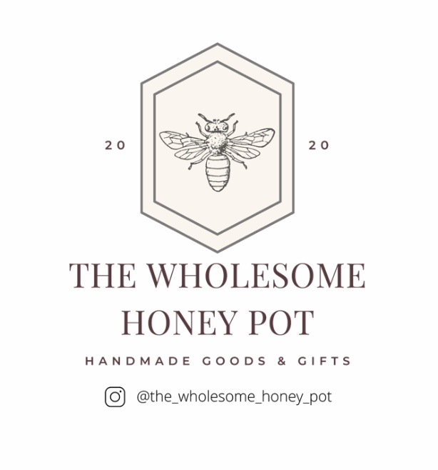 wholesome honeypot logo with bee