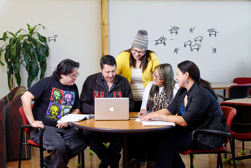 group meeting at the nisohkamatotan centre