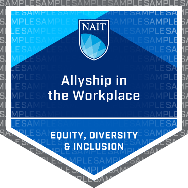 Allyship in the Workplace EDI Micro-credential Badge