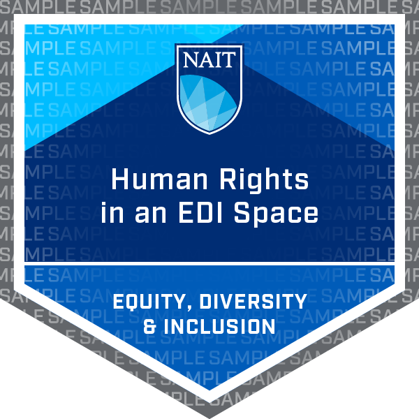 Human Rights in an EDI Space Micro-credential Badge