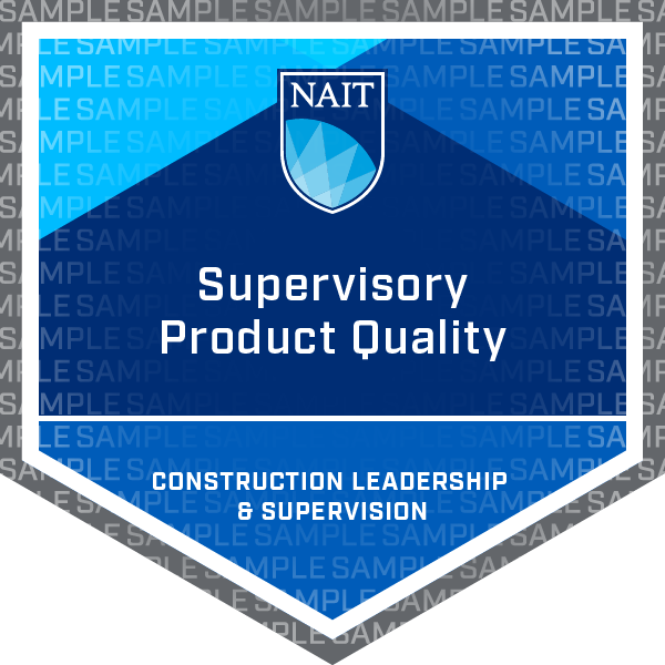 Supervisory Product Quality Micro-Credential Badge